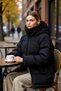 Women's Hooded Long Sleeve Raglan Sleeve Straight Fit Puffer Coat Functional Durable Quality Stylish - 4