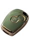 Renault Clio 3 Dacia Logan Duster Sandero Compatible Remote Key Case Cover Auto Keychain Green Gold - 2