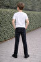 215-12-25 Boy's Black Denim Pants Classic Cut Casual Jeans Age 6/17 - 6