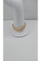 Stainless Steel Gold Color Leaf Model Handcuff Bracelet - 5