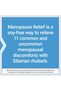 Menopause Relief – Siberian Rhubarb, Menopause Supplement for Women - 6