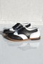 Genuine Leather Orthopedic İlkadım Shoes Black White Cv-483 - 7