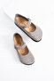 Ottawa Genuine Leather Cork Sole Orthopedic Women's High Eva Ballerinas - 5