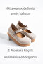 Ottawa Genuine Leather Cork Sole Orthopedic Women's High Eva Ballerinas - 8