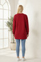 Women's Red Floral Patterned Tunic - 5