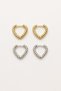 Twisted Heart Earrings Tarnish-Resistant Series - 2