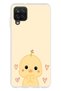 Printed Silicone Case Compatible with Samsung Galaxy A22-M22-M32 with Cute Chick and Heart Pattern