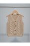 New Season Soft Knitted Patterned Knitwear Unisex Baby Kids Vest (0-8 Years) - 3