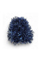 Navy Blue White Long Furry Plush Car Gear Shift Boot Tassel |   Soft Textured |   Compatible with All Vehicles - 4