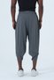 Dark Gray Unisex Baggy Pants with Lace-Up Leg Detail 2Xs-10Xl - 4
