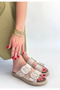 Hertas bej nubuk buckled slipper - 3