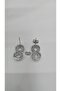 Stainless Steel Silver Color Infinity Themed Zircon Stone Necklace, Earring Set - 5