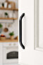 5-Piece Matte Black Handle 160 mm – Modern Minimal Furniture Cabinet Handle (Pack of 5)