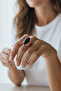 Copper Natural Stone Ring: Quartz, Agate, Onyx, Turquoise, Fluorite, Aventurine, Garnet - 3