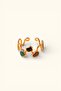 Copper Natural Stone Ring: Quartz, Agate, Onyx, Turquoise, Fluorite, Aventurine, Garnet - 2