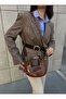 Women's Hand and Shoulder Bag Cherry Charm Gift Tan - 2