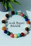 Children's Success Bracelet Unisex 8 mm 16 cm (Mixed Natural Stone Bracelet)
