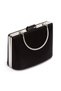 Women's Black Style Heeled Special Production Evening Dress Shoes and Bag Combination - 6
