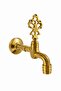 Ottoman Model Gold Wall Mounted Brass Turkish Bath Stone Sink Faucet - 2