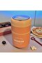 Tohana Steel Travel Bowl with Handle - Food Thermos Storage Container 2-Layer Pink 710 Ml. 304 Steel - 4