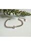 Women's Baguette Stone Drop Model Steel Bracelet - 2