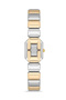 Women's Gold-Silver Color Rectangular Pink Dial Steel Wristwatch Tctsn000403S0376 - 3