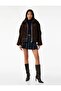 Faux Suede Lined Long Sleeve Pocket Zipper Short Plush Women's Coat Jacket 6Wak20129Ew
