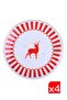 Tabak Evi Porcelain Gold Gilded Deer Cake Plate 20.50cm Set of 4