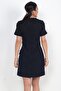 Women's Button Detailed Short Sleeve Tasseled Chanel Short Dress Slim Fit - 4