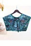 Exotic Shoulder Shawl with Leopard and Tropical Forest Pattern |   Wild Majesty Handmade Premium Scarf Collar