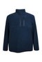 Large Size Mock Neck Half Zipper Fleece Sweatshirt (Wide Comfortable Fit)