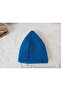 Vibrant Blue Cotton Skullcap, Handcrafted, 100% Cotton, Prayer Skullcap 03Pamukcanlimavi̇ - 5