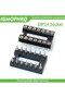 10pcs DIP-14 Round Hole 14 Pins 2.54MM DIP DIP14 IC Sockets Adaptor Solder Type 14PIN IC Connecto... - 2