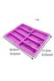 VIOLET/紫罗兰 2 Pieces Rectangle Granola Bar Silicone Mold Nutrition/Cereal Cake Moulds Energy Bar Make - 2