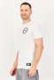 Men Sportswear Fit Short Sleeve Outdoor T-Shirt, White - 2