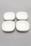 White Porcelain Square Bowl (4 Piece Set) - 4