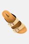 Women Slip On Cork Sandals, Tan - 4