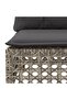 4 Piece Garden Sofa Set with Cushions Grey Poly Rattan - 4