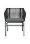 Garden Dining Set | Black | Poly Rattan | 5 Piece - 6