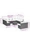 Garden Sofa Set | Black | PE Rattan | Large | Modular | Garden Sofa Set - 3