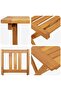 Bistro Set Folding 3 pcs Oil Natural Solid Acacia Wood - 8