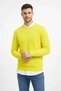 Men's Crew Neck Honeycomb Textured Knit Sweater Cotton Thin Weave, Long Sleeve - 2