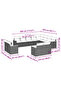 12 Piece Garden Sofa Set with Cushions Black Poly Rattan - 2