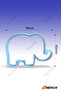4-Piece Rubatrend Animal Elephant Giraffe Rabbit Bear Cookie Mold Animals Sculpting Cutter - 3
