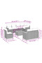 9 Piece Garden Sofa Set with Cushions Black Poly Rattan - 2