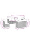Garden Sofa Set | Black | PE Rattan, Powder-Coated Steel | Medium - 2