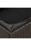 Garden Sofa Set | Black | PE rattan, powder-coated steel, acacia wood - 5