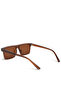 Women Flat Rim Sunglasses In Brown - 3