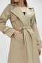 Plus Size Belted Trench Coat with Pockets - 4