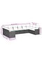 Garden Sofa Set | Black | PE rattan | Large | Modular | Garden Sofa Set - 2